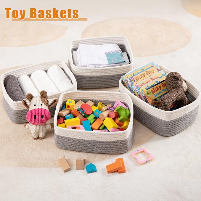 OIAHOMY 4 PACK 7L Storage Baskets - Image 4
