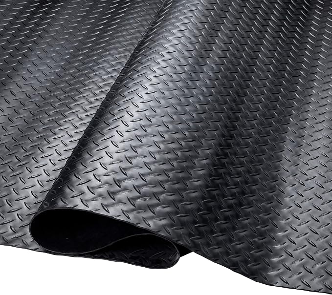 SEAL 4 x 10 FT Premium Garage Floor Mat, Solid 2.8mm Thick Lay-Flat Black - Image 8