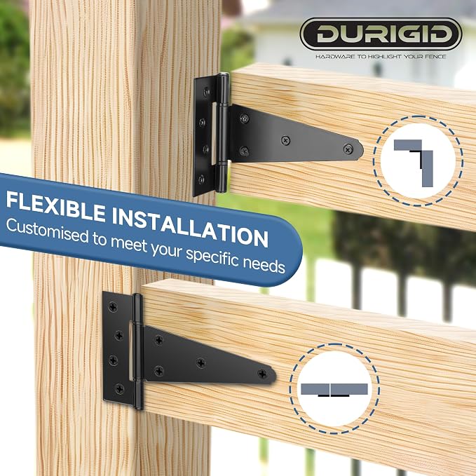 6 Pack 6 Inch T Hinge, Heavy Duty Hinges - Image 6