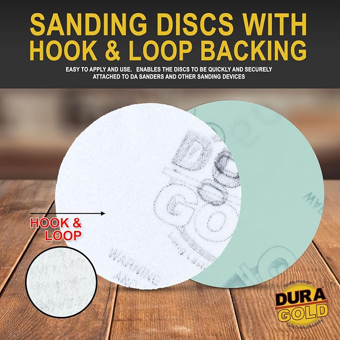 Dura-Gold Premium 3" Gold Hook & Loop Sanding Discs - Image 3