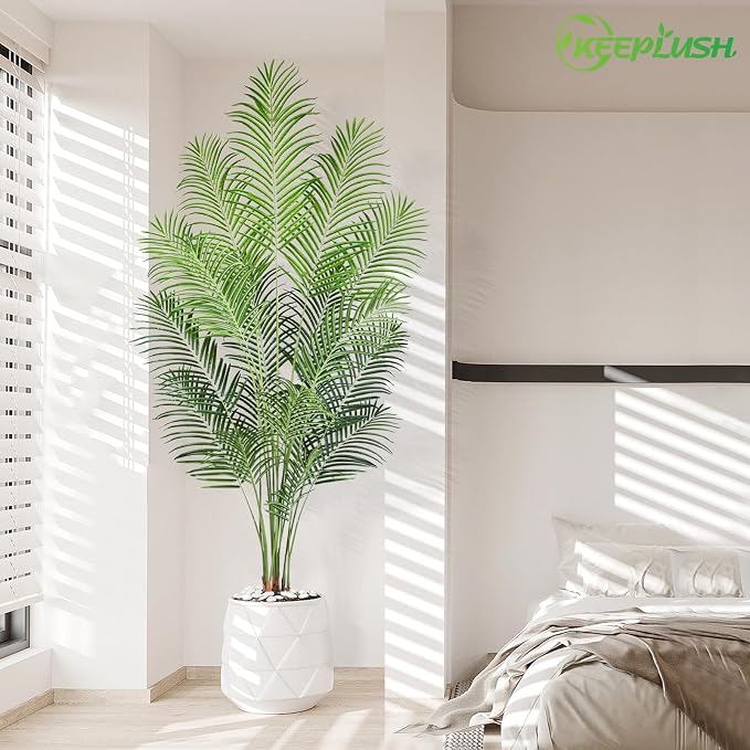Artificial Palm Tree 7ft Tall Fake Palm Tree Indoor Decor - Image 7