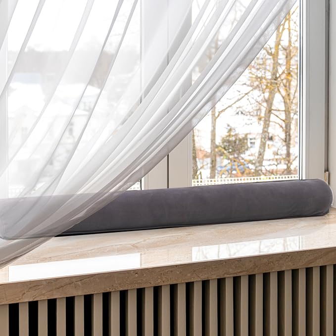 Sunolga Door Draft Stopper, Removable Washable Cover, Blocks Hot and Cold Air - Image 7