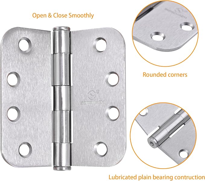 Satin Nickel Heavy Duty Hinge 4 X 4 Inch Commercial Door Hinges - Image 7