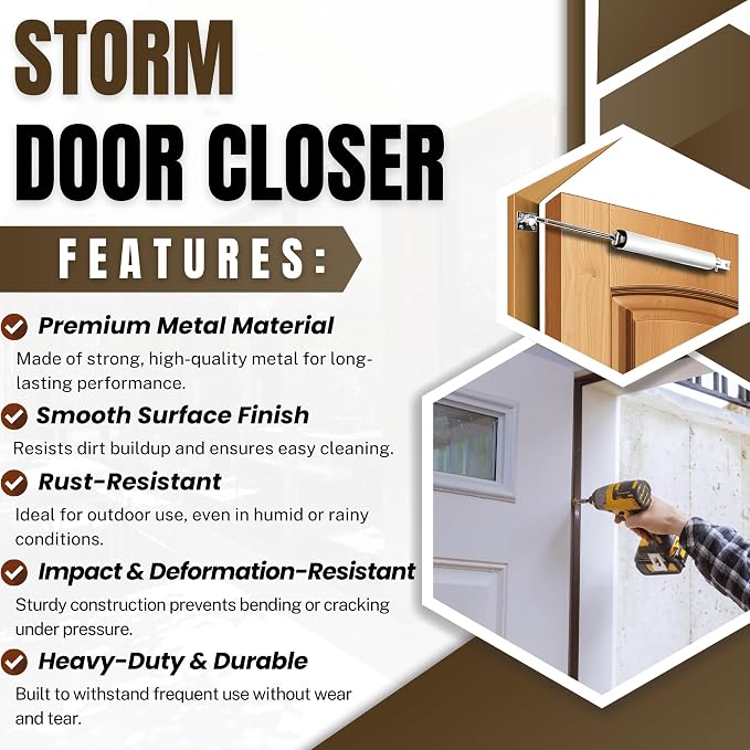 Heavy Duty Screen & Storm Door Closer Kit - Image 2
