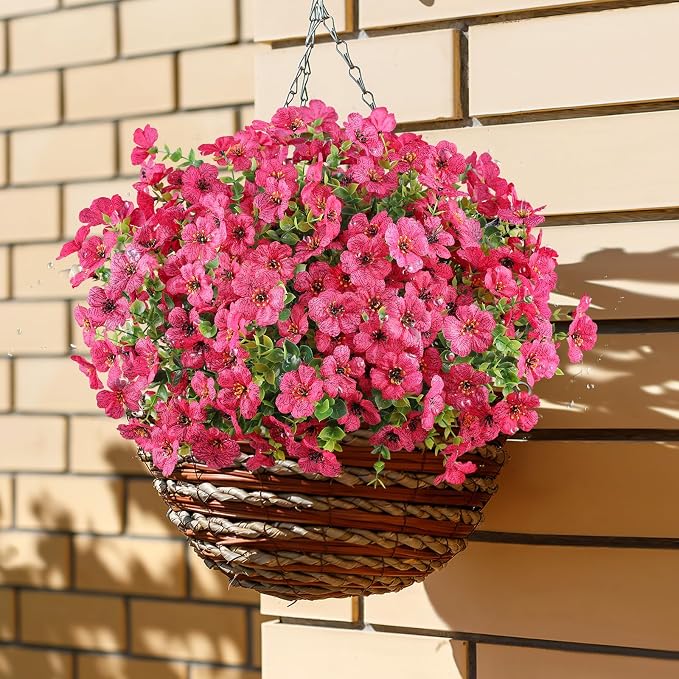 AGIRL Artificial Flowers Outdoor UV Resistant Fake Plant Garden Patio Decor | - Image 5