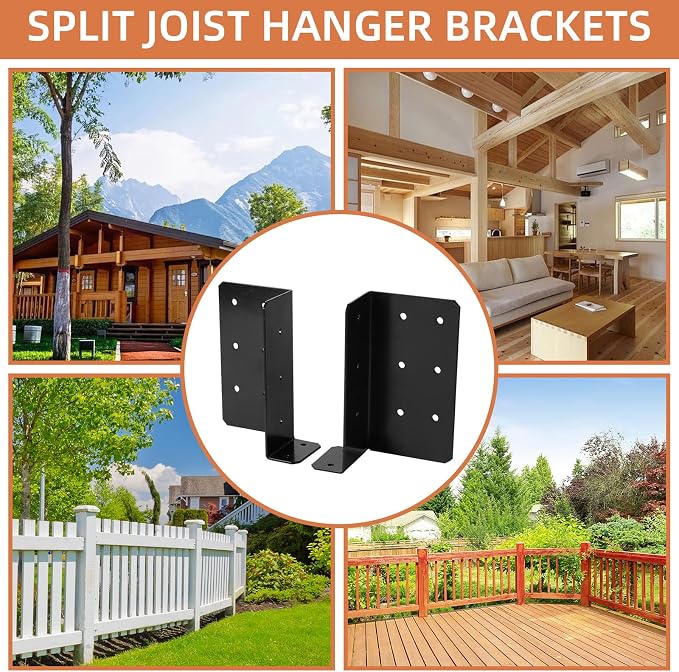 Split Joist Hanger, Wall Mount Joist Bracket - Image 4
