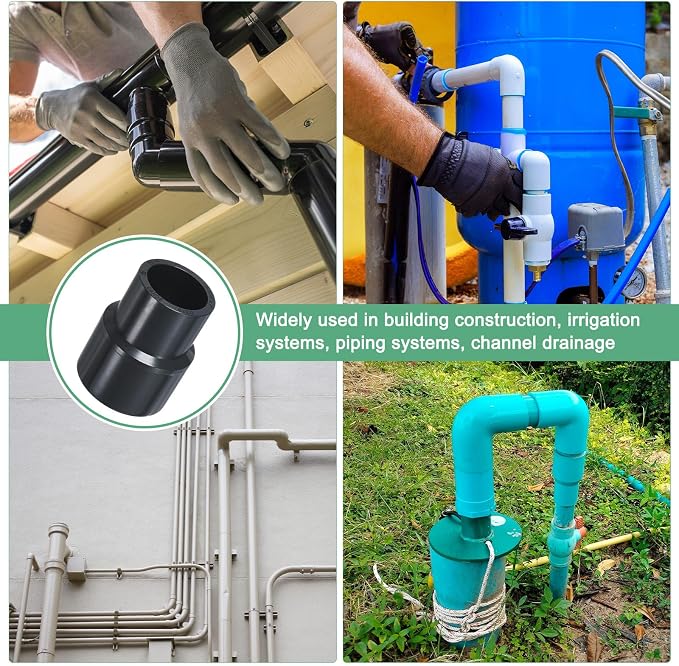 M METERXITY 4-Pack UPVC Reducer Pipe Fitting, 1-1/4"x1" Reducing Coupling - Image 6