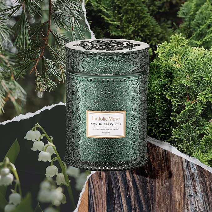 LA JOLIE MUSE Pine & Hinoki Cypress Scented Candles - Image 2