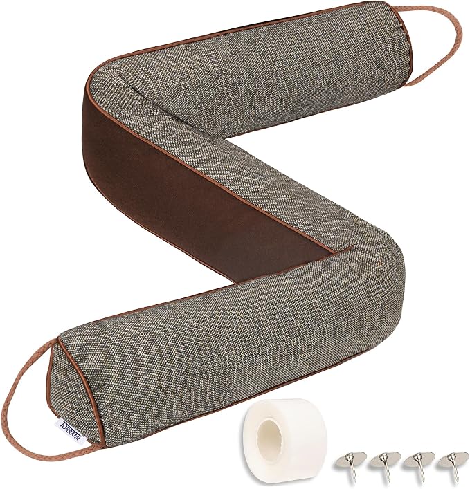 TORRAMI Under Door Draft Stoppers 38 Inch, Heavy Triangle Stop Draft Block Cold by TORRAMI