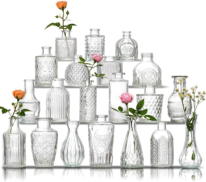 Glass Bud Vase Set of 20 by Ulodimi