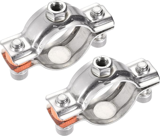 uxcell Wall Ceiling Mount Pipe Supports, 304 Stainless Steel Adjustable Pipe by uxcell