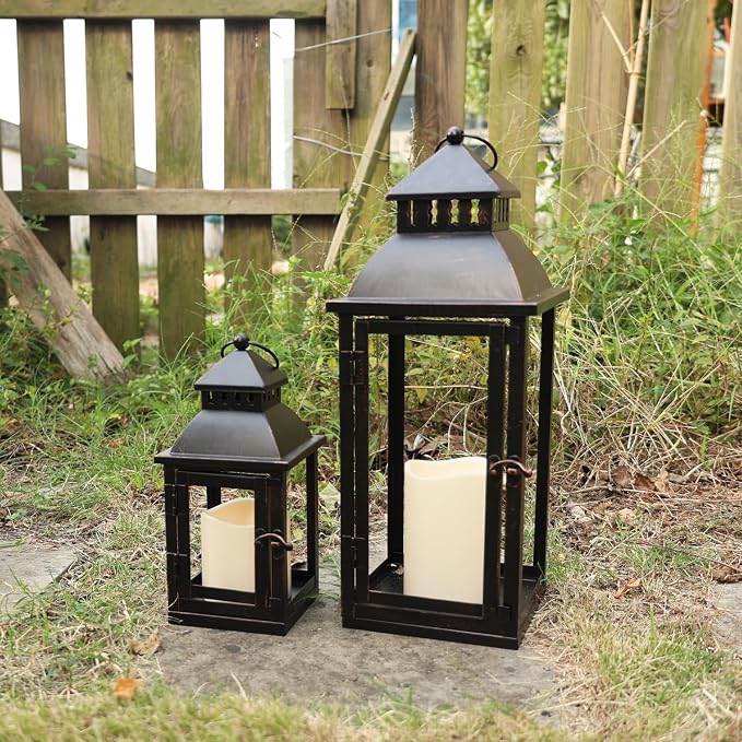 LED Lanterns Decorative Outdoor&Indoor, Candle Holder - Image 8