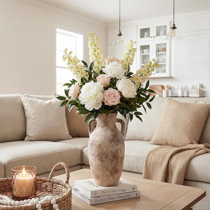 Ceramic Flower Vase with Handles - Image 5