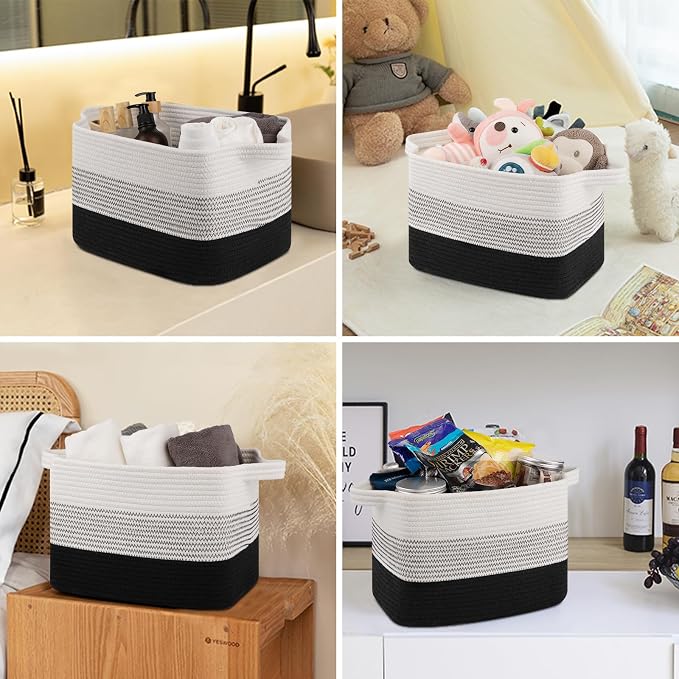 OIASKET Storage Baskets for Organizing, Woven Baskets for Shelves, Rectangle - Image 5