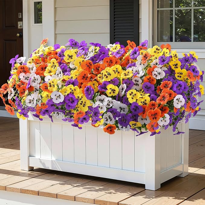 Alupssuc 24 Bundles Artificial Flowers UV Resistant - Image 4