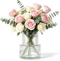 Der Rose 5.5" x 7.1" Ribbed Flower Vase Wide Mouth Vase by DerRose