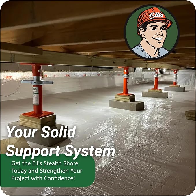 Ellis Manufacturing Light-Duty Steel, Construction Jack Post, Floor Leveling - Image 8