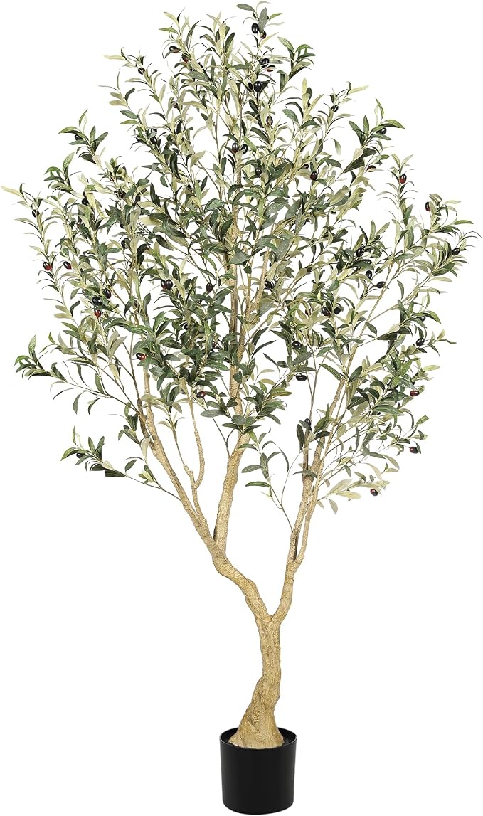 Olive Tree 6ft with Large Olive Branches and Lifelike Fruits | Olive Trees by Home
