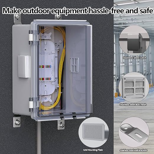 ABS Electrical Junction Box, Ventilated Design, Cable Grommets, IP65 Waterproof - Image 4