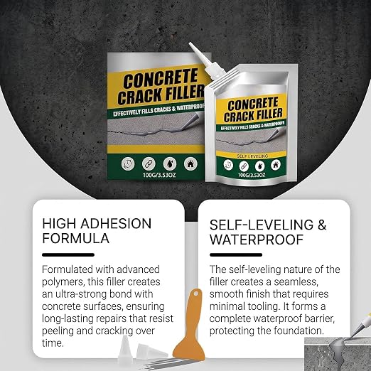 Waterproof Concrete Crack Filler & Sealant, Self Leveling Sealant | 100g - Image 5