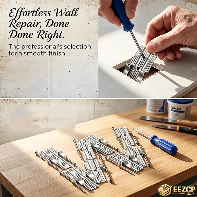 Drywall Repair Clips Kit, Stainless Steel Wall Patch Fasteners - Image 4