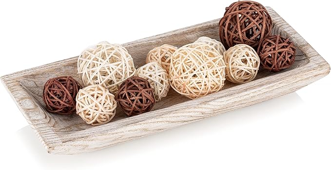 Hanobe Solid Wooden Decorative Bowl by Hanobe