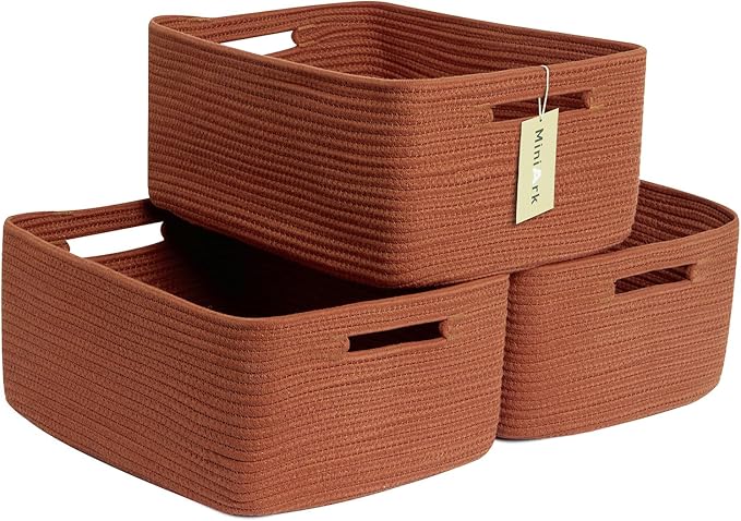 MiniArk Large Storage Baskets for Shelves, Baby Nursery, Toy Baskets Box by MiniArkStorageBasketsHome