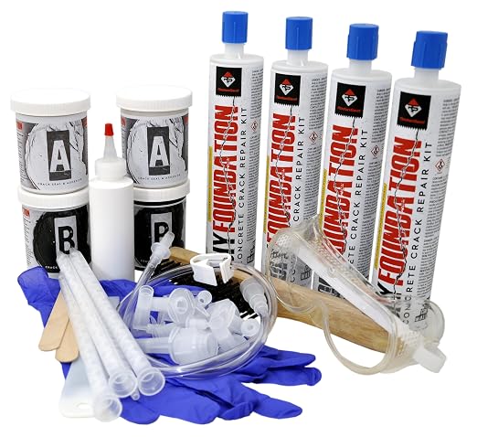 RadonSeal Complete DIY Foundation Crack Repair Kit, Urethane Sealant, 20 Ft | by RadonSeal