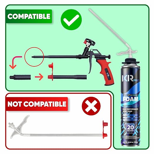 Spray Foam Insulation, Expanding Foam Sealant Spray, 3 Pack x 26.46 oz | High - Image 2