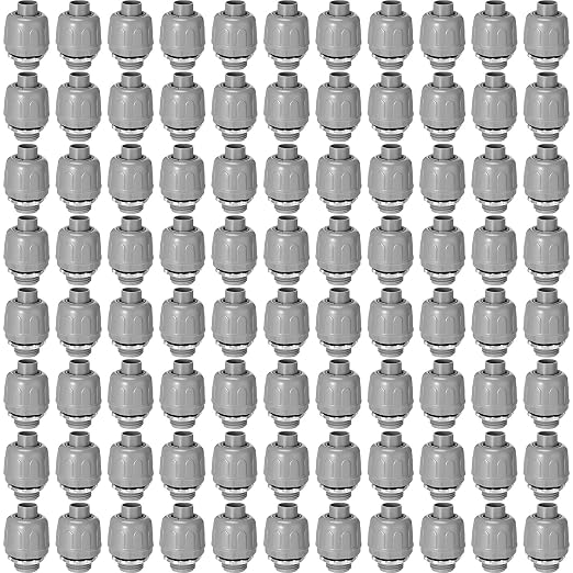 Maitys 200 Pcs 1/2 Inch Liquid Tight Connector Straight 180 Degree | PVC by Maitys