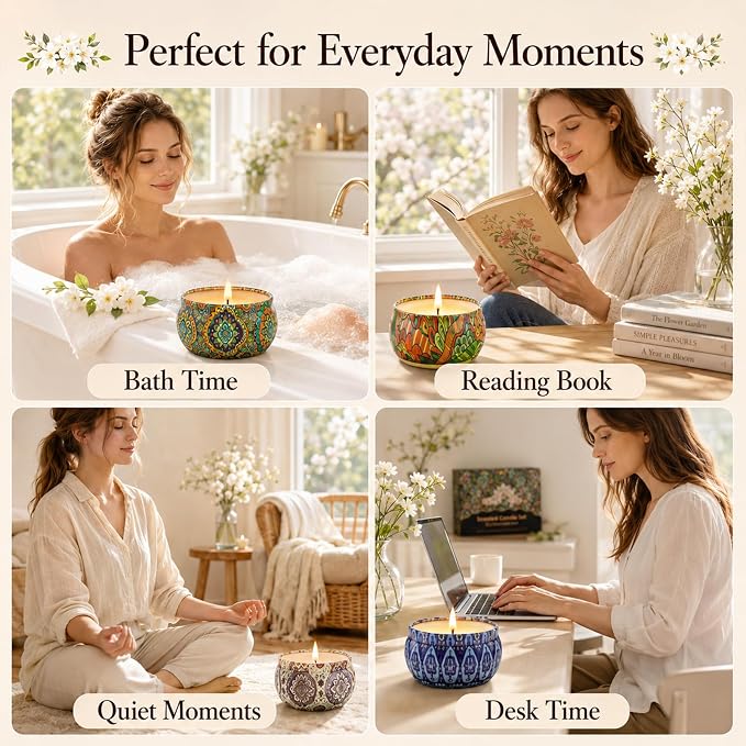 Scented Candles Gift Set, 12 Pack Soy Wax Aromatherapy Candles | 12 Scents - Image 6