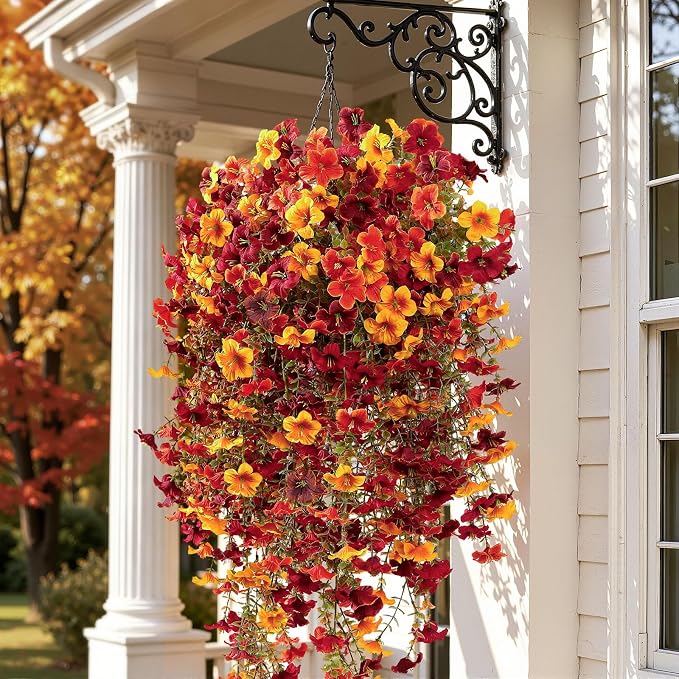 8 Pcs Upgrade Big Artificial Hanging Fall Flowers - Image 7
