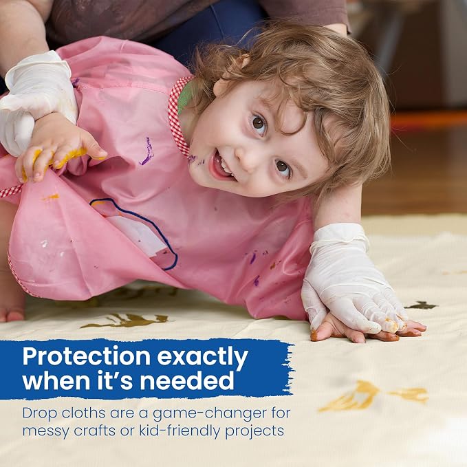 REDIBLUE Canvas Drop Cloth for Painting - Image 6