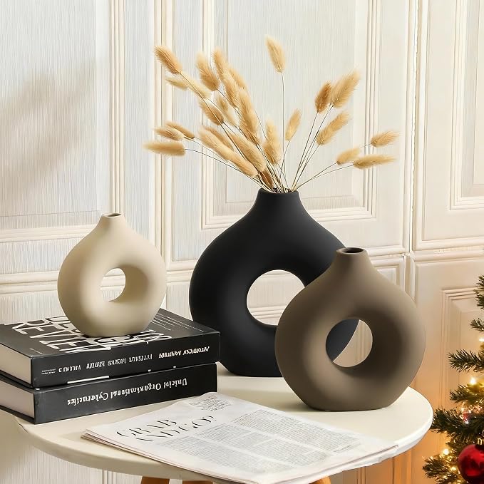 Vanselia Ceramic Vase Home Table Decor - Image 3