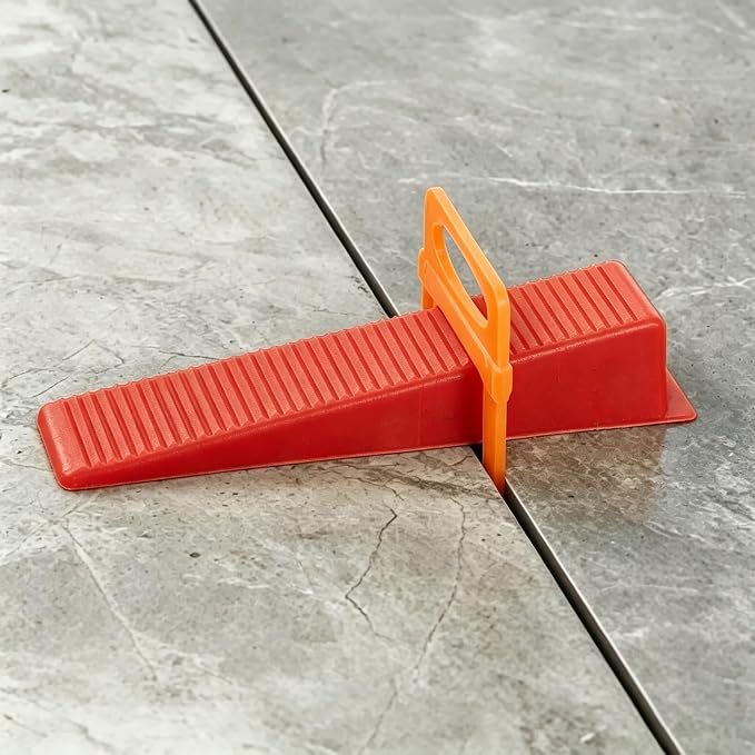 4-in-1 Tile Leveling System Kit, including tile spacers, reusable wedges - Image 5