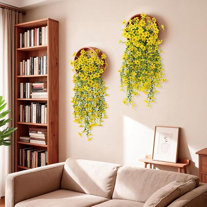 INQCMY Artificial Fake Hanging Flowers Plants - Image 5