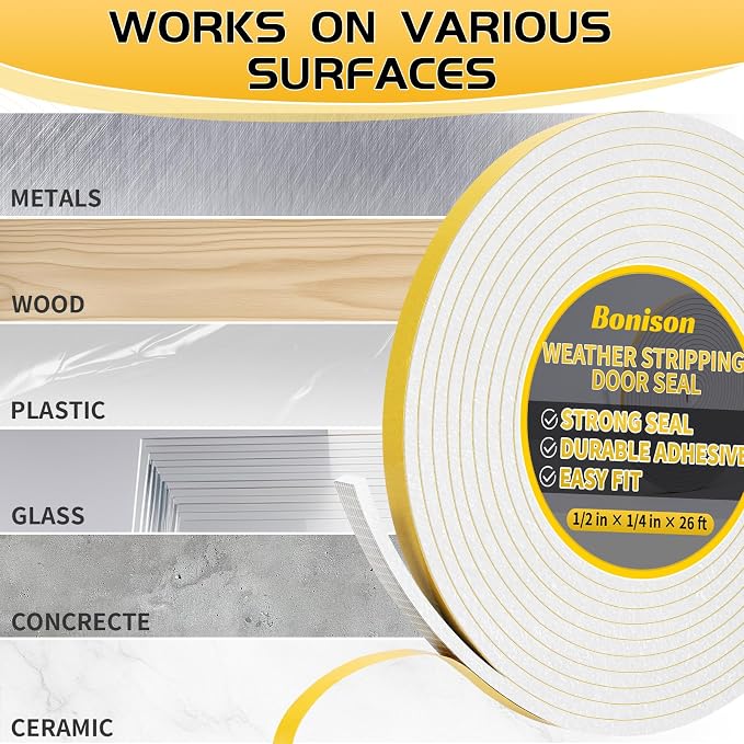 52Ft White Weather Stripping Door Seal - Image 8
