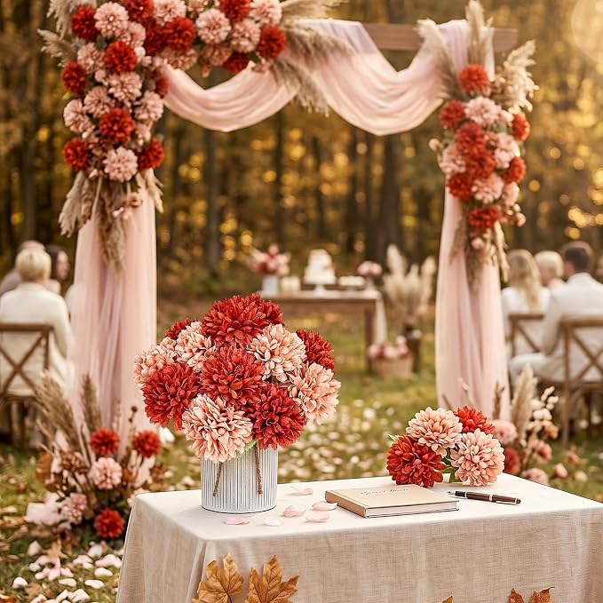 6 Set Pre-Made Flower Table Centerpieces - Image 6