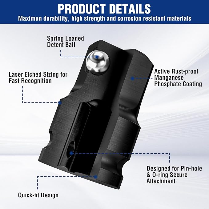 WORKPRO CR-MO 1/2F to 3/4M Impact Socket Adapter, Square Drive Reducer | CR-MO - Image 3