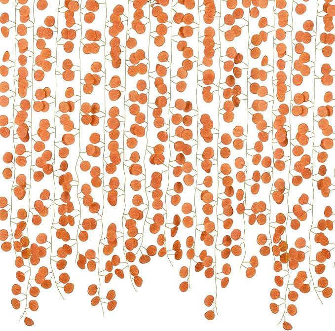 86 Feet 12 Strands Artificial Eucalyptus Leaf Plants Fall Garland Vine Hanging by DearHouse