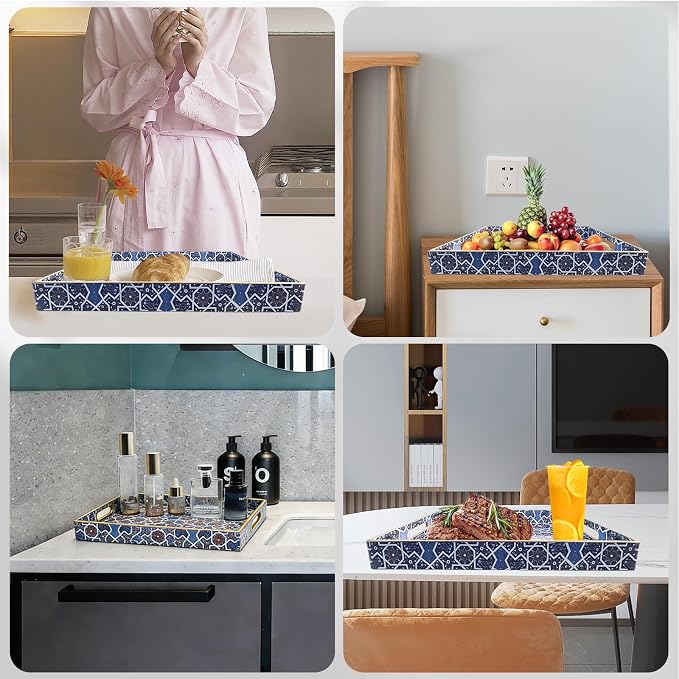 AGIOTA Coffee Table Trays for Living Room Serving Tray - Image 7