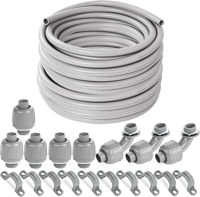 Yariwiz Flexible Electrical Conduit Liquid Tight PVC Conduit Kit by Yariwiz