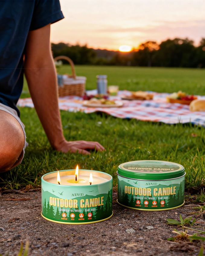 AOOVOO Citronella Candles Outdoor - Image 2