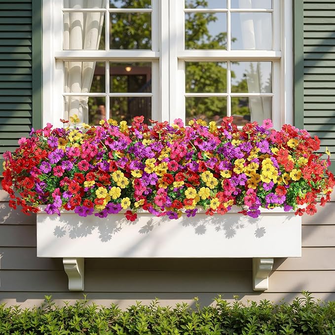 Alupssuc 24 Bundles Artificial Daisy Flowers UV Resistant - Image 7