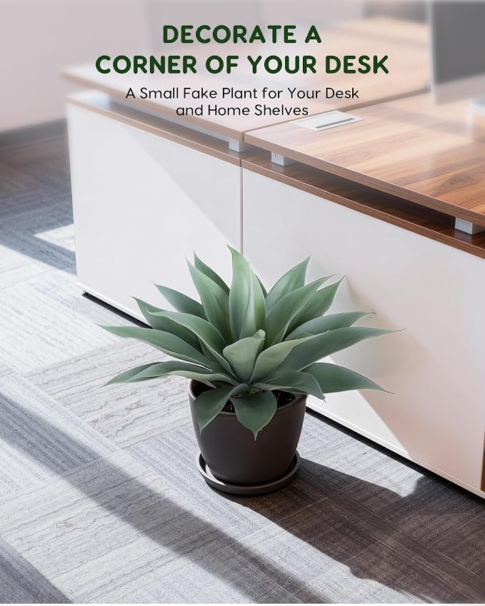 Velener Artificial Outdoor Blue Agave Plant - Image 7