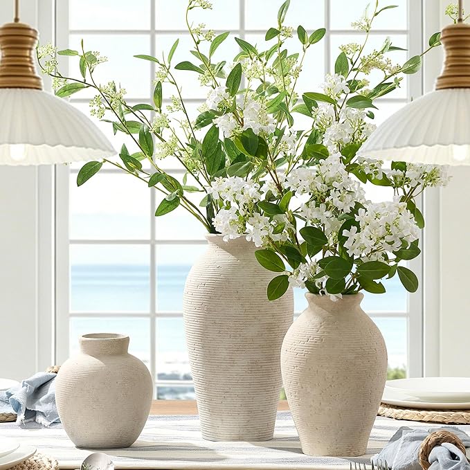 Vanselia Ceramic Flower Vase Home Decor - Image 4