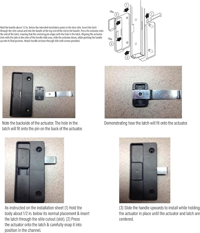 Prime-Line A 177 Sliding Screen Door Latch and Pull, 3 in. Hole Center - Image 3