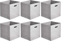 Amazon Basics Collapsible Cube Storage Bins, Space-Saving, Organizing Fabric by AmazonBasics
