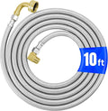 Stainless Steel Braided Dishwasher Hose, 10 FT Connector Kit by AMIPARTS