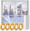 Window Insulation Kit for Winter, 63×394" Window Plastic for Winterizing Kit | by Phoncoo